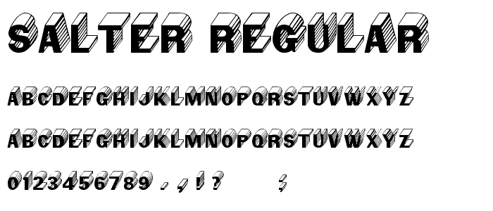 Salter Regular font